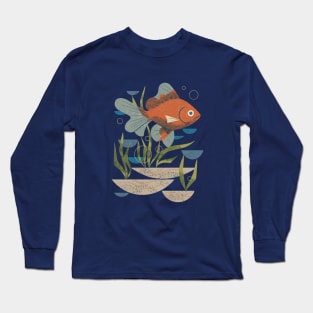 Swimming Fantail Long Sleeve T-Shirt